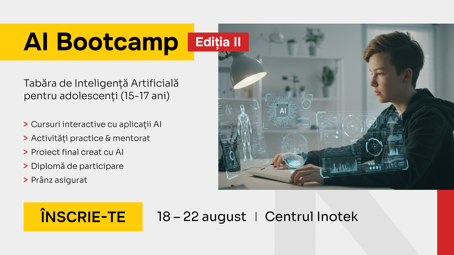 AI Bootcamp Inotek – Второй выпуск (15–17 лет)
