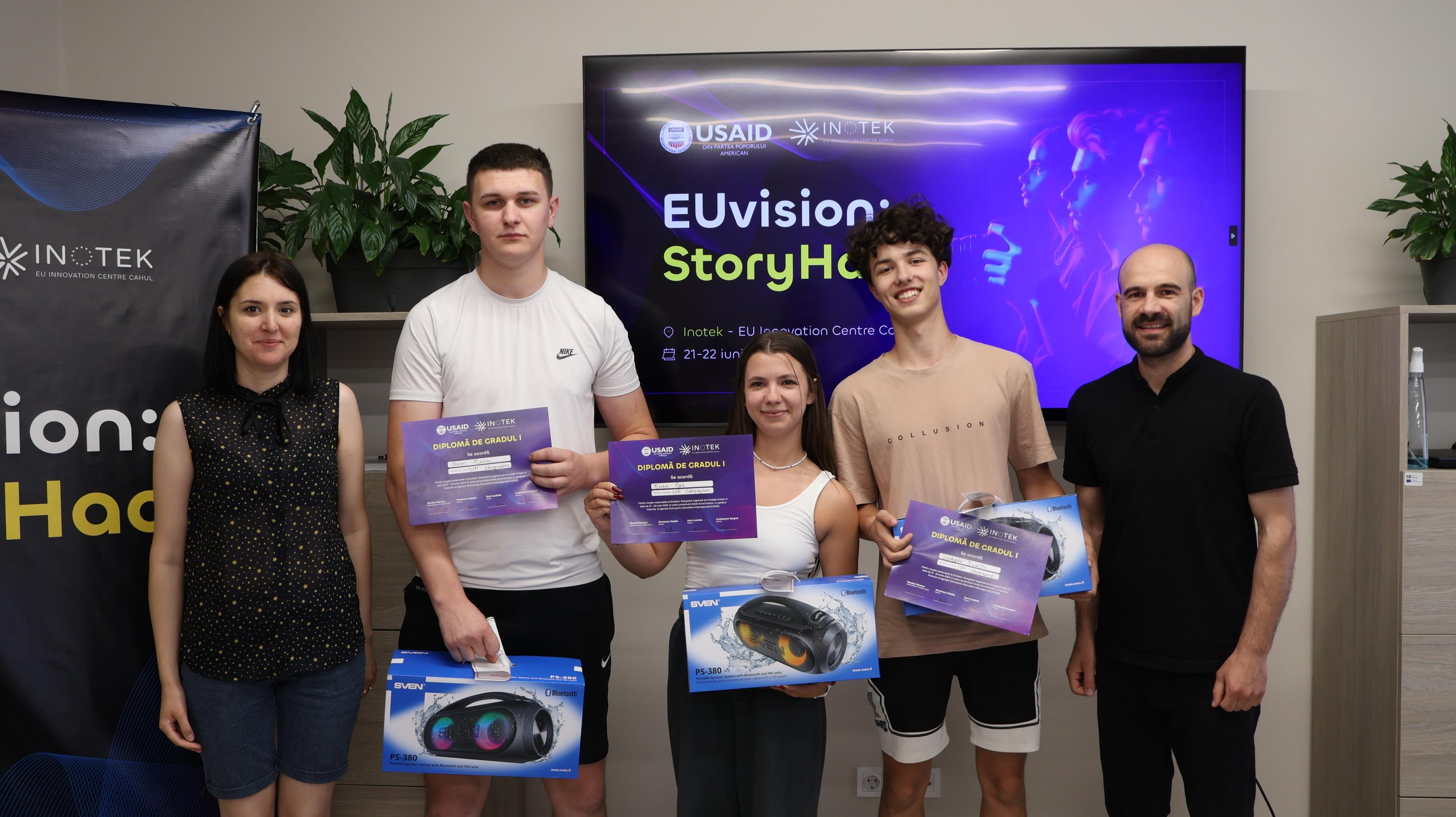 EUvision StoryHack: Молодежь из Кагула воплотила ценности ЕС в видеорассказах