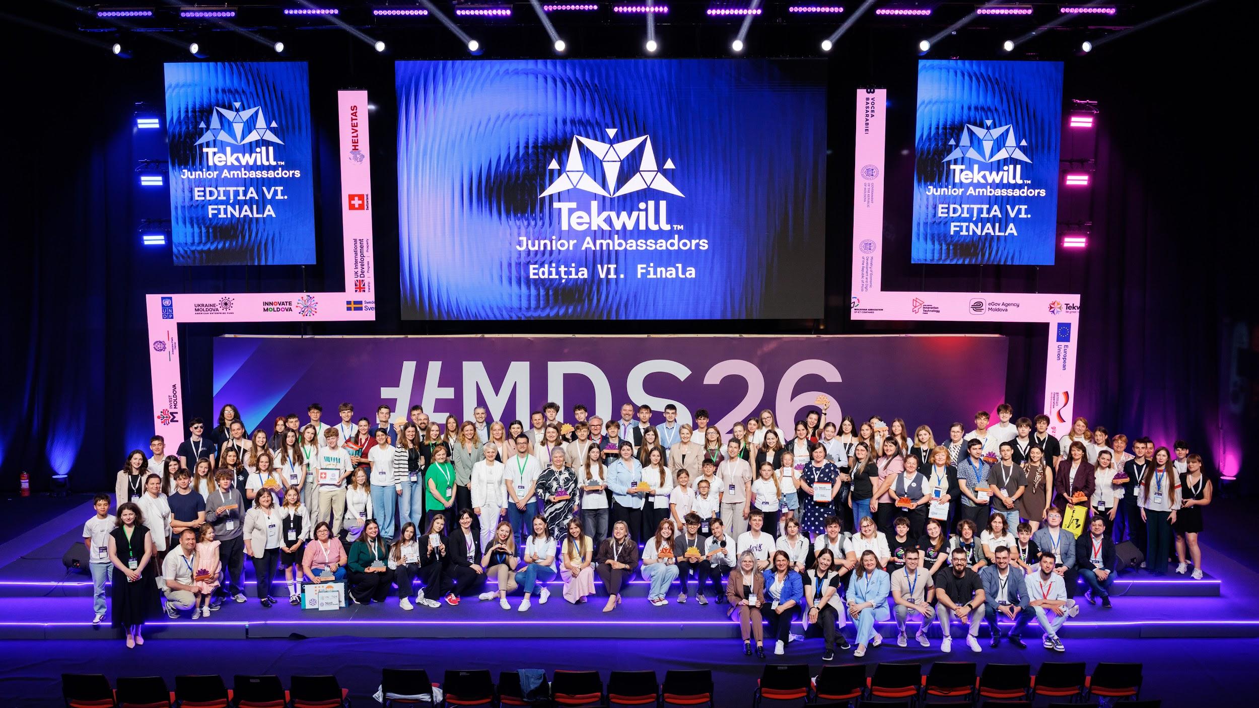  Sudul Republicii Moldova își consolidează poziția în educația digitală: 27 de premii naționale obținute la „Tekwill Junior Ambassadors”