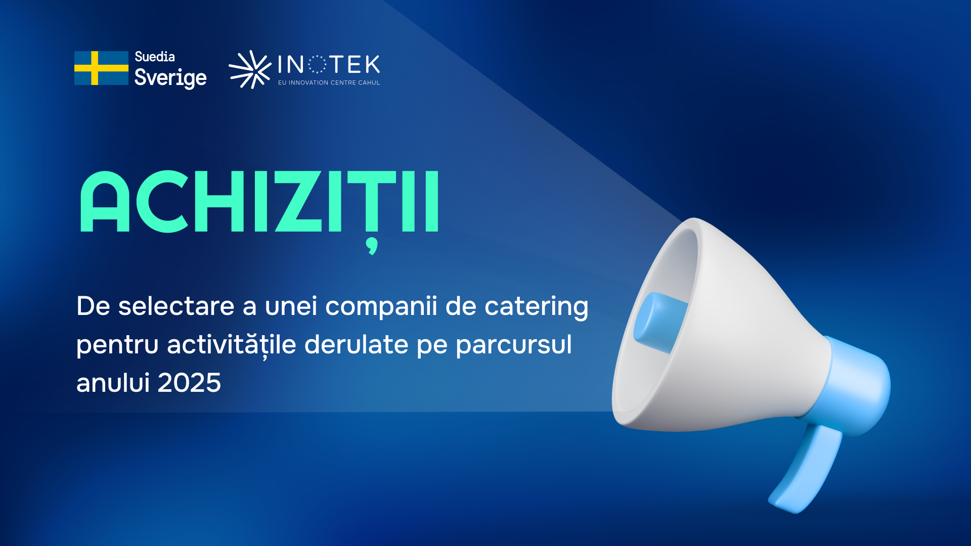CONCURS  de selectare a unei companii de catering pentru activitățile derulate pe parcursul anului 2025 