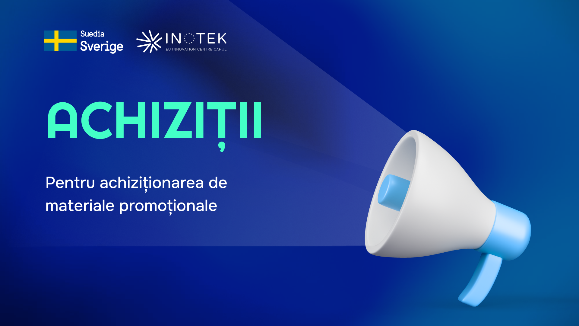 CONCURS pentru achiziționare materiale promoționale