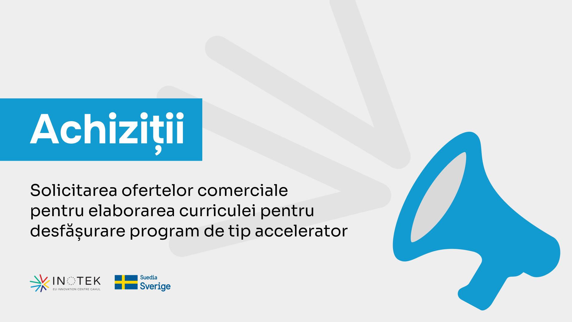 Commercial Offer Request for Development of Accelerator Program Curriculum
