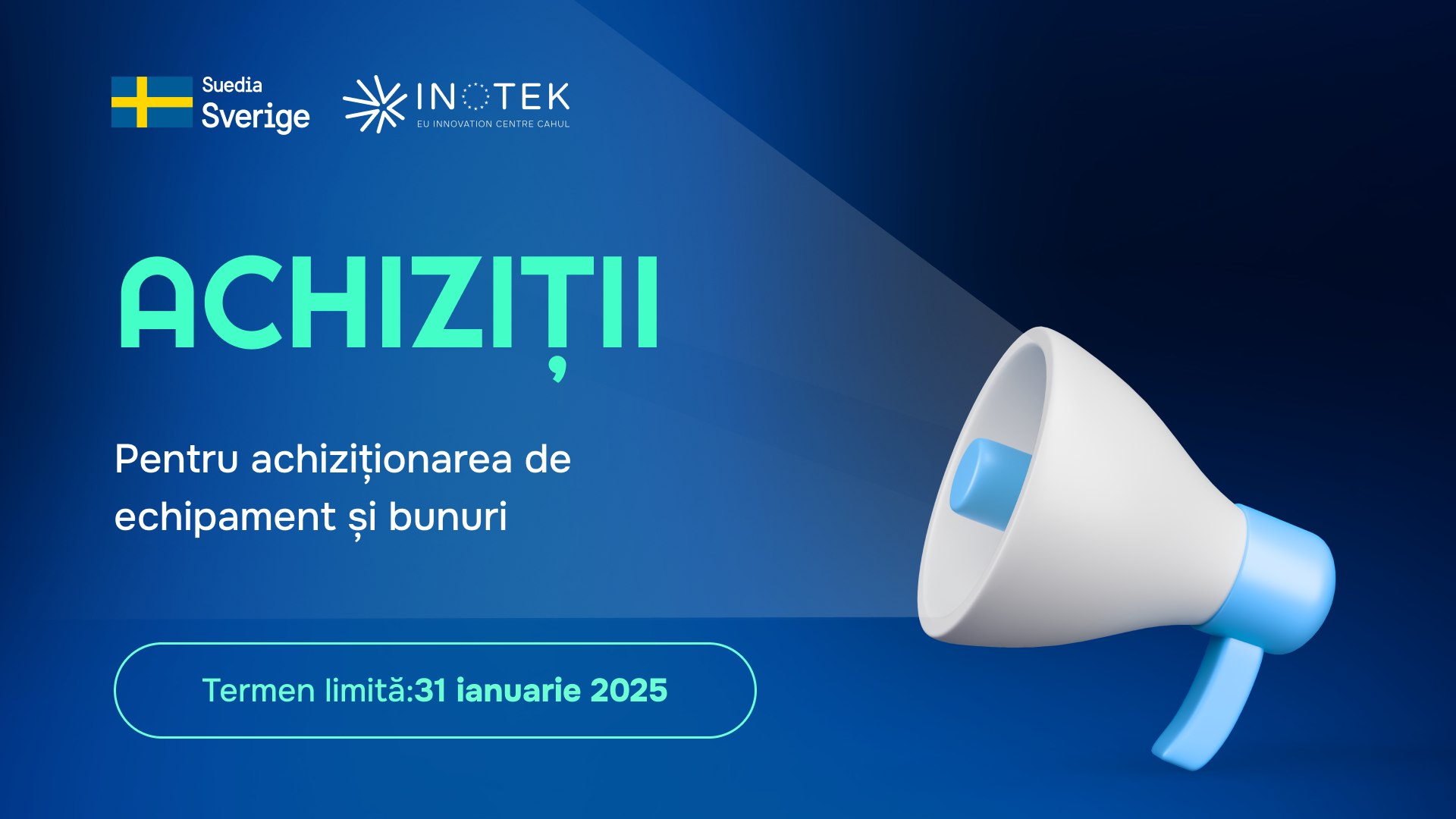 CONCURS pentru achiziționarea de echipament și bunuri 