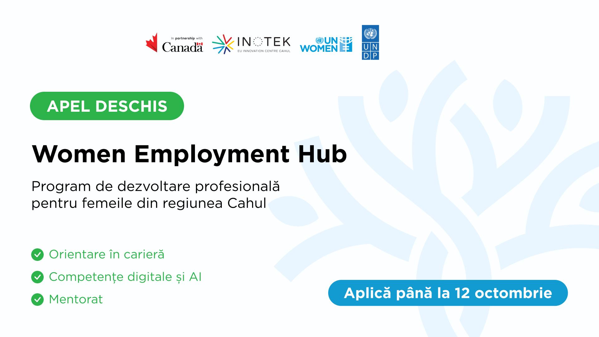 Women Employment Hub — Professional Development Programme for Women in the Cahul Region